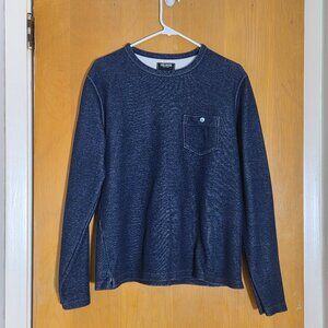 Todd Snyder Medium Blue/Indigo Rinse Crewneck Sweatshirt Size M L/S Canada Made